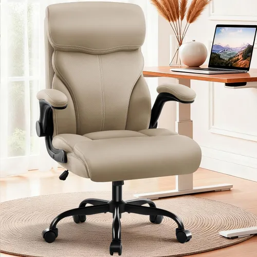 Miniatura 13 de AreShark Silla de oficina – Silla ejecutiva de escritorio cómoda transpirable con respaldo alto y soporte lumbar, silla ergonómica de cuero rodante