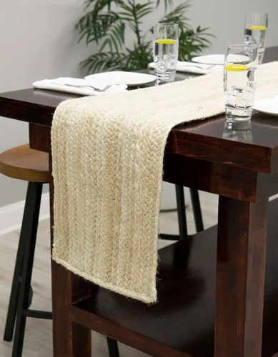 Miniatura 29 de Unique Loom Colección Jute Trenzado - Alfombra de área Dhaka (7' 1" x 10' Rectángulo, Blanco)