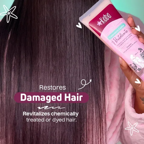 Miniatura 4 de D'Luchi Kaba Tratamiento revitalizante para el cabello con uvas, cinchona y cola de caballo para un cabello más grueso y lleno, tratamiento