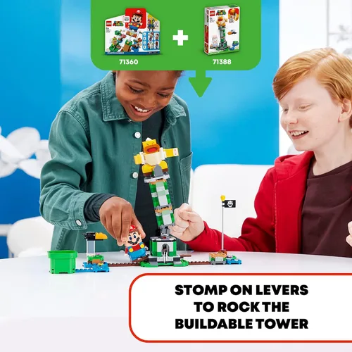 Miniatura 7 de LEGO Super Mario Boss Sumo Bro Topple Tower Expansion Set 71388 Kit de construcción; juguete coleccionable para niños; nuevo 2021 (231 piezas)