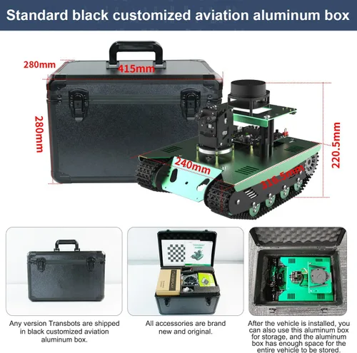 Miniatura 9 de Yahboom Raspberry Pi 4B AI Robot ROS Tank Kit Transbot con cámara de profundidad, escáner 3D ROS Robótica Codificación 2D Mapeo 3D Navegación