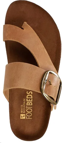 Miniatura 6 de WHITE MOUNTAIN Sandalia Harley con plantilla para mujer, Blanco