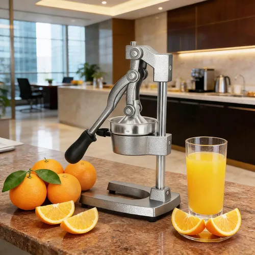 Miniatura 7 de Exprimidor de hierro fundido, exprimidor de hierro fundido, prensador de mano resistente, sin pelar, exprimidor profesional de naranja limón y Gris