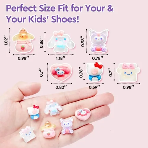 Miniatura 4 de Lindos dijes para zapatos de cocodrilo, paquete de 32, dijes de decoración de zapatos para zuecos y sandalias, pulseras, dijes Kawaii para zapatos
