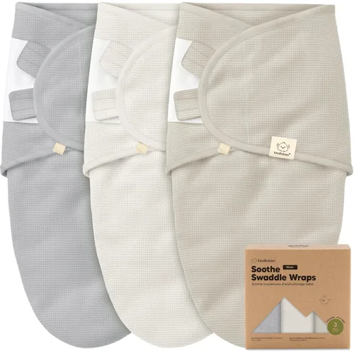 Miniatura 16 de Paquete de 3 pañales orgánicos para recién nacidos, sacos de dormir para bebés de 0 a 3 meses, manta para bebé, manta portátil para recién nacidos