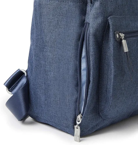 Miniatura 4 de Baggallini Mochila todo el día para mujer con pulsera de teléfono RFID, Azul Acero, talla única