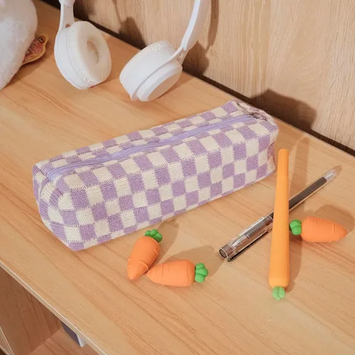 Miniatura 2 de Estuche para lápices Estuche para bolígrafos Bolsa de almacenamiento para oficina universidad escuela Estuche organizador Bolsa de maquillaje Bolsa