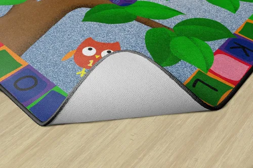 Miniatura 5 de Flagship Carpets Alfombra educativa con diseño de búhos del alfabeto para el aula o la habitación de los niños, tapete de juego para enseñar