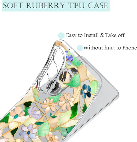 Miniatura 4 de Unov Case Designed for OnePlus Nord 4 5G, Crystal Clear Phone Case with [Anti-Slip Embossed Pattern], Shockproof Slim Protective