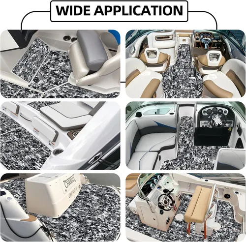 Miniatura 8 de FOCEAN Suelo de Barco de Espuma EVA Cubierta de Barco Suelo Marino Camuflaje Alfombrillas Marinas Autoadhesivas para Barcos Yate Kayak RV Camuflaje