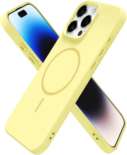 Miniatura 61 de oakxco Funda de silicona Mag Safe para iPhone 17 Pro Max, funda magnética delgada y fina compatible con carga inalámbrica MagSafe, bonita funda Negro