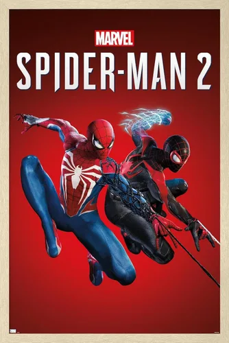 Miniatura 5 de Marvel's Spider-Man 2 - Póster de pared de arte clave, 34 pulgadas de largo x 22.4 pulgadas de ancho, versión premium sin marco