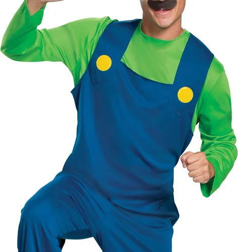 Miniatura 4 de Disguise Adult Luigi Costume, Official Nintendo Super Mario Bros Luigi Adult Costume With Hat and Mustache