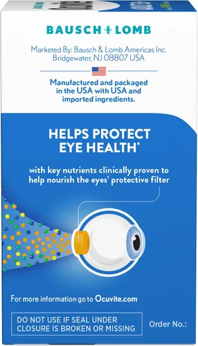 Miniatura 5 de Ocuvite Adultos Más de 50 Vitaminas y Suplementos Minerales para la Salud Ocular con Luteína, Zeaxantina y Omega-3, 90 geles blandos (paquete de 2)