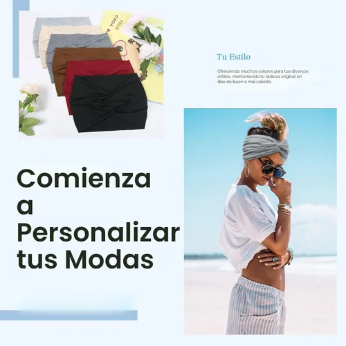 Miniatura 5 de Tobeffect Diademas extra anchas de 7 pulgadas para mujer, diadema grande y gruesa para la cabeza, bandana bohemia para cabello de mujer, banda