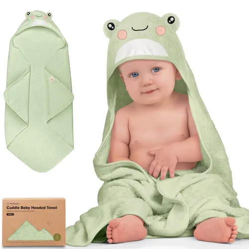 Miniatura 14 de KeaBabies Toalla de bebé con capucha para recién nacido, viscosa derivada de bambú, toallas de baño grandes con capucha para niños, niñas, niños