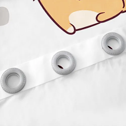 Miniatura 6 de Erosebridal Cortinas Opacas de Animales de Dibujos Animados Gatos Kawaii Cortinas y Drapeados, Cortinas de Gatito para Mascotas, Lindas Cortinas