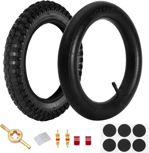 Trkimal Neumático y tubo interior de 12.5x2.75 (12-1/2x2.75) para Razor MX350 MX400 Dirt Rocket X-Treme X-560 Heavy Duty Scooter 12-1/2x2.75 Tubo de
