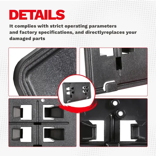 Miniatura 6 de ECOTRIC Soporte para placa de licencia delantera compatible con Ford F-150 F150 2015-2017 Reemplazo para FL3Z-17A385-B FO1068166 FO1068165