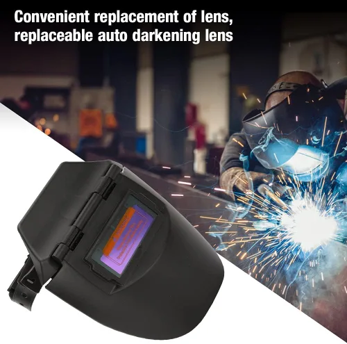 Miniatura 3 de Casco de soldadura con oscurecimiento automático, funciona con energía solar para soldadura de gas eléctrica, arco de argón, MIG, amplia gama