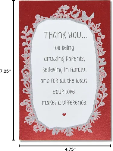 Miniatura 6 de American Greetings Tarjeta de aniversario para padres (Gracias)
