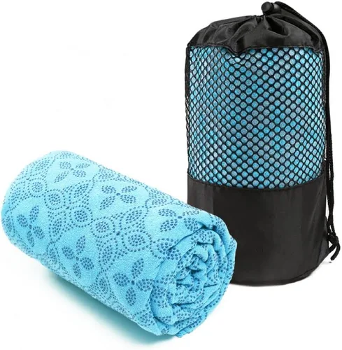 Miniatura 5 de Toalla de yoga, toalla de esterilla de yoga caliente - Absorbe el sudor antideslizante para yoga caliente, pilates y entrenamiento, 24 x 72 pulgadas
