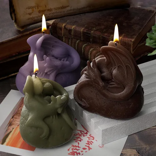 Miniatura 11 de Molde de vela de ardilla, moldes de silicona de fundición de resina para decoración del hogar y fabricación de velas, molde en espiral de onda