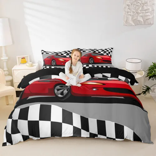Miniatura 11 de Feelyou Juego de ropa de cama color verde azulado, tamaño individual, funda de edredón turquesa, azul, gris, grunge, degradado, para niños, niñas