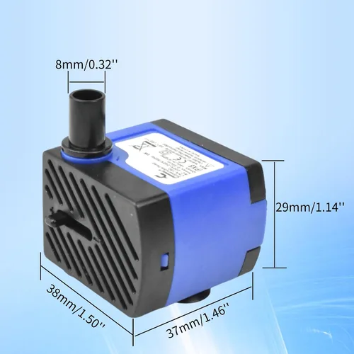 Miniatura 2 de CONQUERALL Cambiador de agua ultra silencioso 3W de la bomba sumergible 47GPH del estanque para las características pequeñas del agua 47gph-3W
