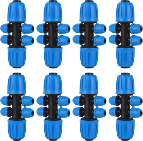 Miniatura 10 de 10 piezas de accesorios de acoplamiento de tubería de riego de 1/2 pulgada (1/2 pulgada de diámetro interior x 0.63 pulgadas de diámetro) tubos