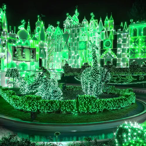 Miniatura 4 de Luces de decoración para el día de San Patricio, 33 pies, 100 luces LED, luces verdes de Navidad, impermeables, para exteriores, cadena de luces