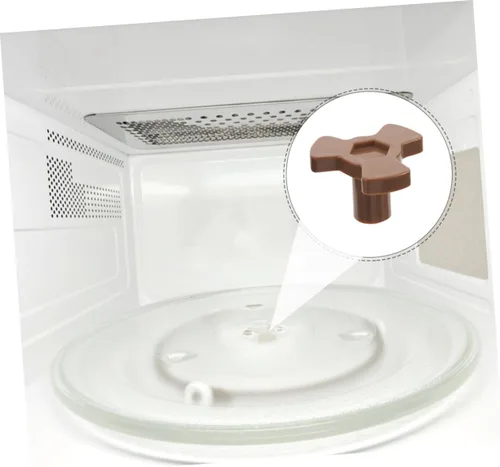 Miniatura 8 de 8 piezas universal para microondas, soporte de acoplador de plato giratorio de plástico resistente, eje de transmisión compatible con modelos