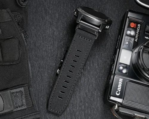 Miniatura 3 de Compatible con Garmin, correa deportiva de lona para reloj fēnix/precursor/enfoque/marq/quatix/instinct/D2/Tactix, correa de repuesto resistente