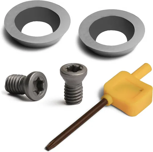 Miniatura 19 de Juego de dos piezas de hoja redonda con punta de carburo TCT de 0.350x0.079 in-30° para herramientas de ahuecamiento.