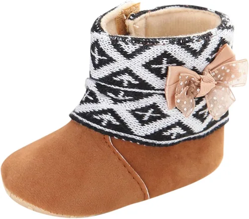 Infant Snow Boots Newborn Booties Toddler First Walkers Baby Girls Boys Crib Shoes Winter Warm Prewalker Non-Slip Footwear
