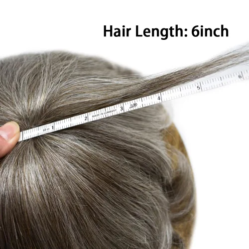 Miniatura 8 de Toupee para los hombres piel ultra fina Mens sistema de piezas de cabello humano V-loop Hairpiece para los hombres 8X10 90% densidad #360 # 3 marrón