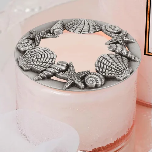 Miniatura 6 de GORGECRAFT Candle Toppers - Cubierta perfumada para velas, tapas de frasco, fundas para regalos, diseño de estrella de mar, accesorios de velas