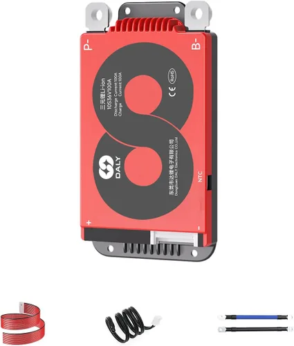 Miniatura 20 de DALY BMS inteligente con control inalámbrico Bluetooth SOC UART 10S 36V 60A 3.7V Li-ion placa de protección de batería con cables de equilibrio BMS