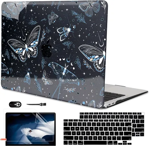 Miniatura 14 de Funda para MacBook Air de 13 pulgadas 2021 2020 2019 2018 para Mac A2337 M1 A2179 A1932 Funda con Touch ID, funda rígida de plástico