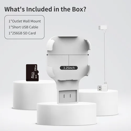 Miniatura 6 de Tarjeta MicroSD de 256 GB y soporte de pared para Blink Sync Module XR con cable corto, ordena, ahorra espacio y mejora la seguridad sin esfuerzo