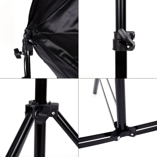 Miniatura 4 de Kit de iluminación Softbox para fotografía, kit de inicio de YouTube, equipo fotográfico, luz de estudio suave con soportes de luz y práctica bolsa