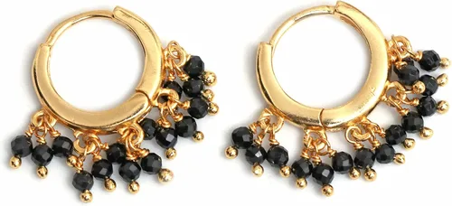 Miniatura 10 de Gempires Aretes de Cuentas de Piedras Preciosas Naturales de Cristal Ligeros Elegantes Hechos a Mano Joyería Hipoalergénica Chapada en Oro Diseño