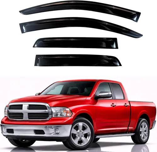 Miniatura 232 de KPY Visor de ventana compatible con Hyundai Tucson 2021-2025, 4 piezas de deflector de ventilación para ventana lateral, estilo Mugen, protector