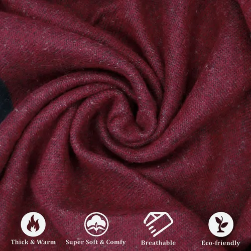 Miniatura 121 de Poncho chal para mujer, suéteres suaves y cálidos para mujer, parte delantera abierta, poncho de viaje para otoño, invierno y primavera