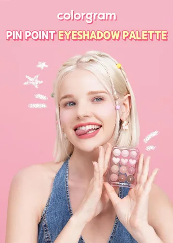 Miniatura 2 de COLORGRAM Paleta de Sombras de Ojos Pin Point 03 Rosa+Lavanda Tonos Ultra-Mezclables Mate, Glitter, Shimmer para Maquillaje Diario Paleta de 3.