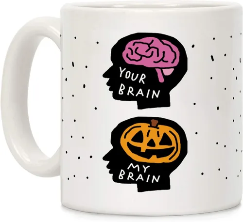 Miniatura 169 de LookHUMAN Taza de Café de Halloween – Halloween Is Meowgical Tazas, Taza de Café Espeluznante Idea de Regalos de Taza, 15 Onzas 10-Blanco