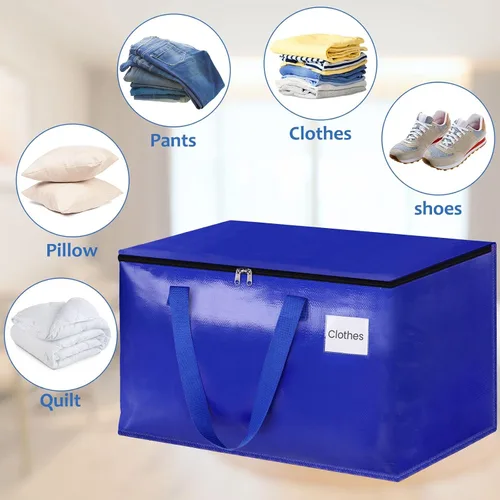 Miniatura 4 de Bolsas de mudanza, bolsas de almacenamiento con asas resistentes y cremalleras resistentes, bolsas de almacenamiento para ahorrar espacio, mudanza