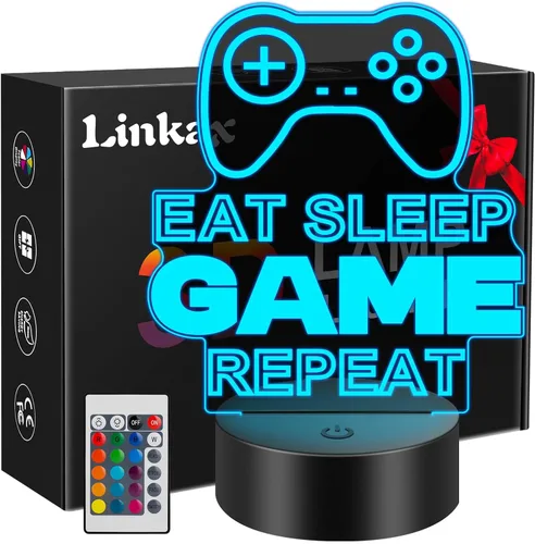 Miniatura 12 de Linkax Regalos de baloncesto para adolescentes, niños y niñas, luz nocturna de ilusión 3D, regalos de Navidad para edades de 8 a 13 años, 5 a 15