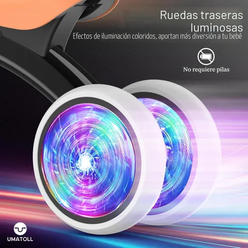 Miniatura 5 de Umatoll Juguetes de bicicleta de equilibrio para bebés de 1 año, asiento ajustable, regalos de cumpleaños para niños de 12 a 24 meses Negro