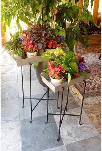 Miniatura 3 de Achla Designs Soporte plegable grande, negro